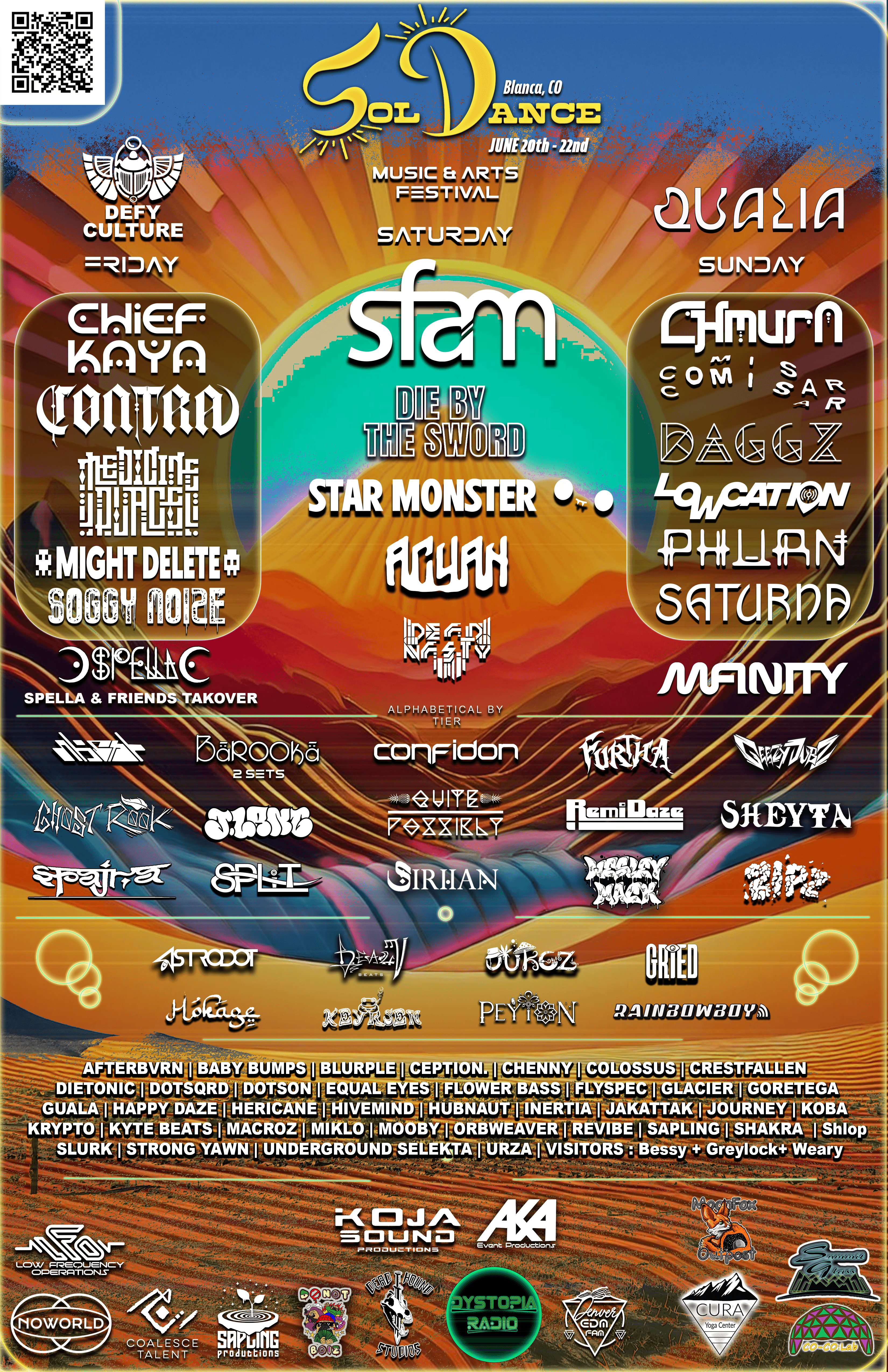 Festival Lineup Flyer